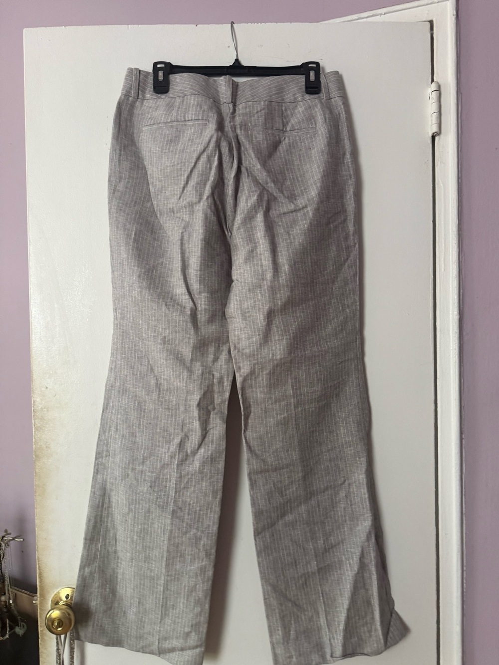 Banana Republic women  Light Gray Linen-Blend Dress Pants